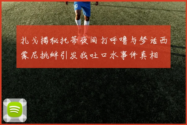 扎戈揭秘托蒂夜间打呼噜与梦话西蒙尼挑衅引发我吐口水事件真相